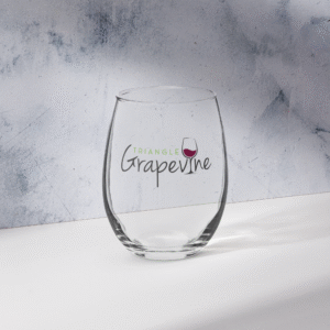 Triangle Grapevine Stemless Wineglass
